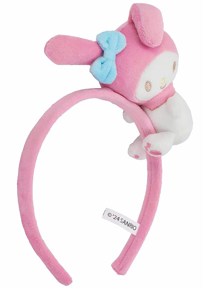 Bioworld Sanrio My Melody Plush Cosplay Headband in pink — side view