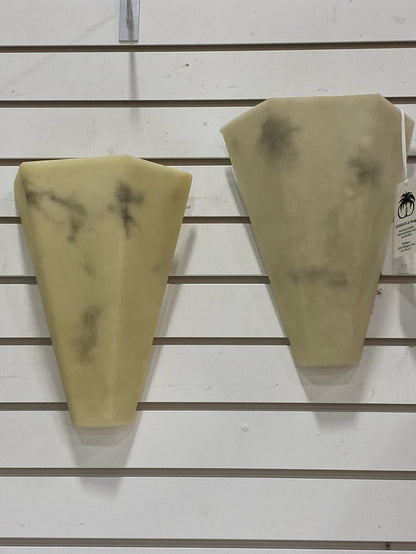 SCONCE PAIR FAUX ALABASTER 1 LIGHT