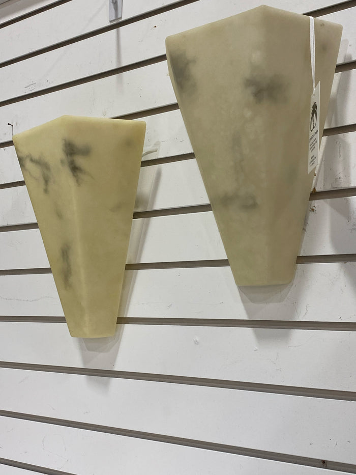 SCONCE PAIR FAUX ALABASTER 1 LIGHT