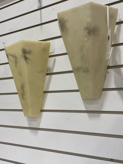 SCONCE PAIR FAUX ALABASTER 1 LIGHT