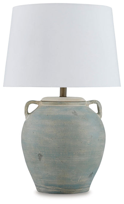 Shawburg - Terracotta Table Lamp - Antique Green