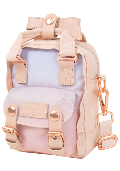 Doughnut Official Sky x Ribbon Series Macaroon Tiny Crossbody Bag in soft sunrise — side view