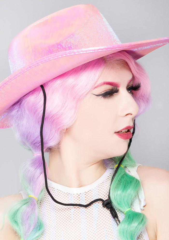 LASR Space Cowgirl Opalescence Festival Hat — product view