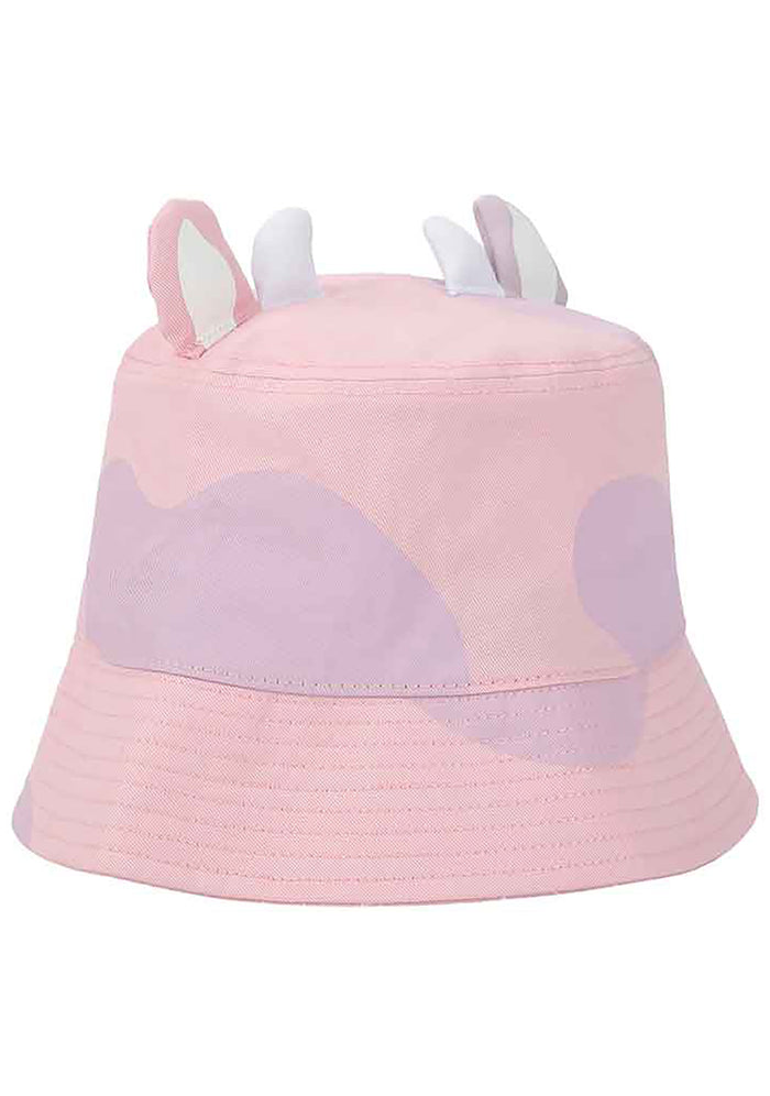 Bioworld Squishmallows Patty the Cow 3D Bucket Hat in pink purple — side view