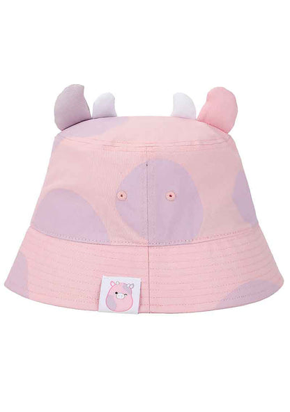 Bioworld Squishmallows Patty the Cow 3D Bucket Hat in pink purple — back view