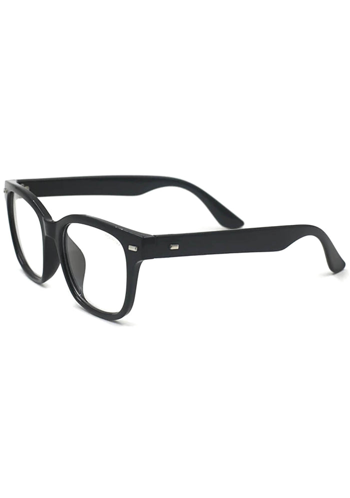 TopFoxx Stella Blue Light Glasses in black — side view
