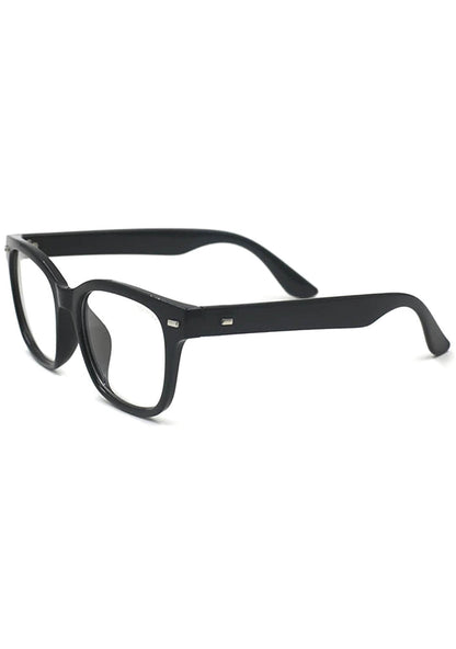 TopFoxx Stella Blue Light Glasses in black — side view