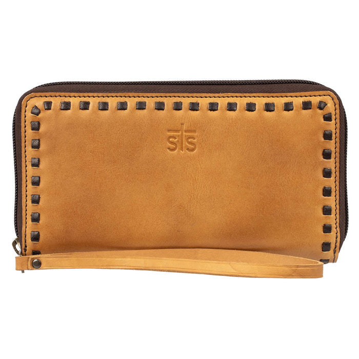 STS Ranchwear Bandera Berkley Genuine Leather Bi-Fold Zip Wallet STS62469