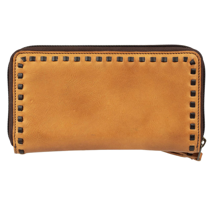STS Ranchwear Bandera Berkley Genuine Leather Bi-Fold Zip Wallet STS62469