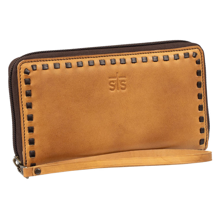 STS Ranchwear Bandera Berkley Genuine Leather Bi-Fold Zip Wallet STS62469