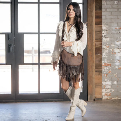 STS Ranchwear Baroness Fringe Nelly Crossbody Purse STS34937