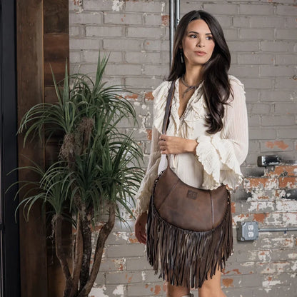 STS Ranchwear Baroness Fringe Nelly Crossbody Purse STS34937