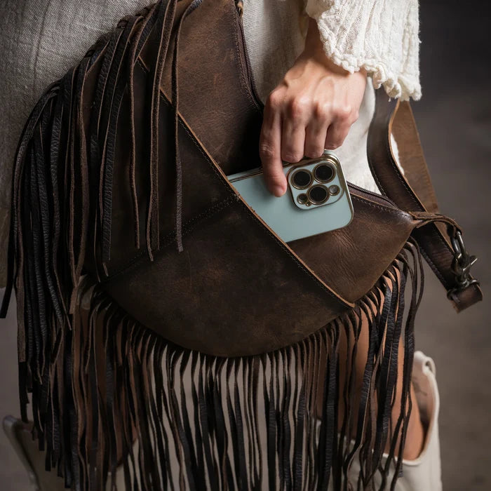 STS Ranchwear Baroness Fringe Nelly Crossbody Purse STS34937
