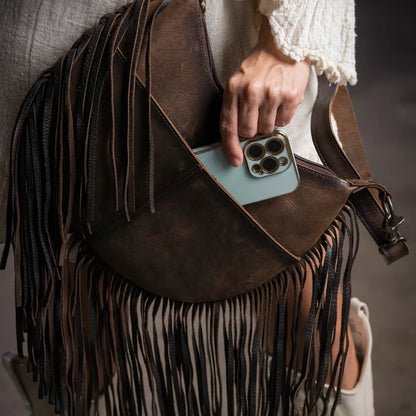 STS Ranchwear Baroness Fringe Nelly Crossbody Purse STS34937