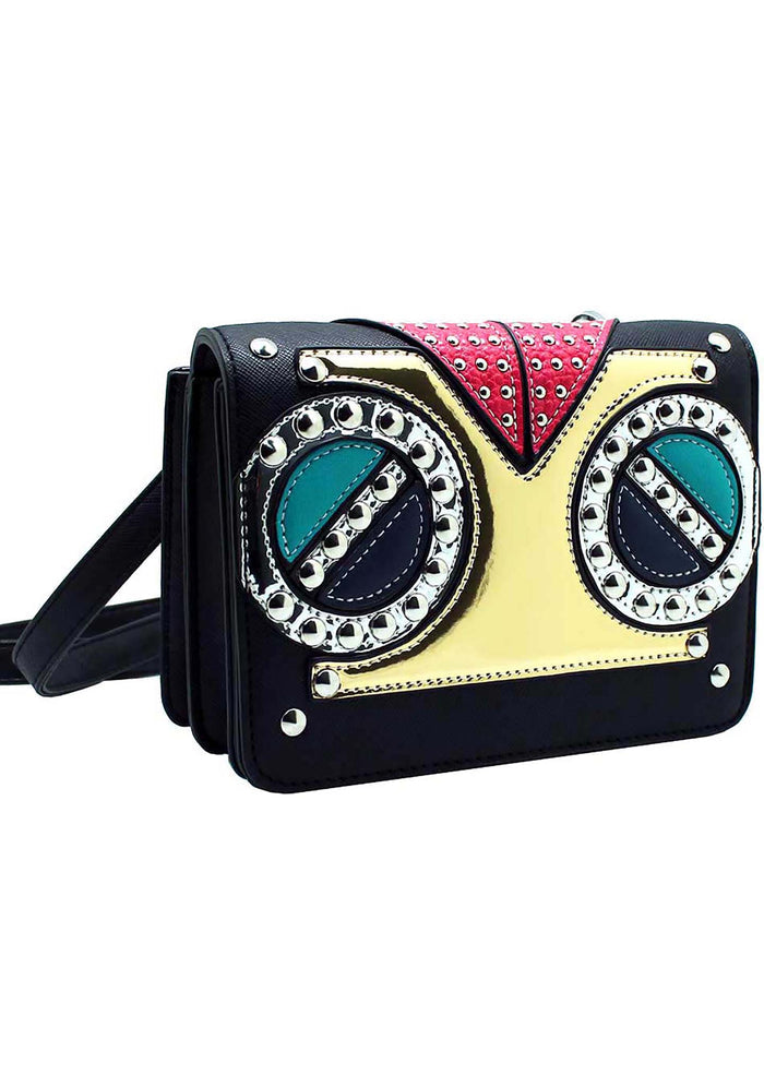 LASR Studded Owl Crossbody Bag — product view