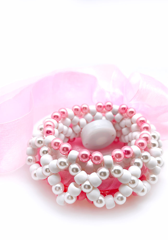 LASR Sugar Pop Light Up Ribbon Rave Kandi Bracelet — product view