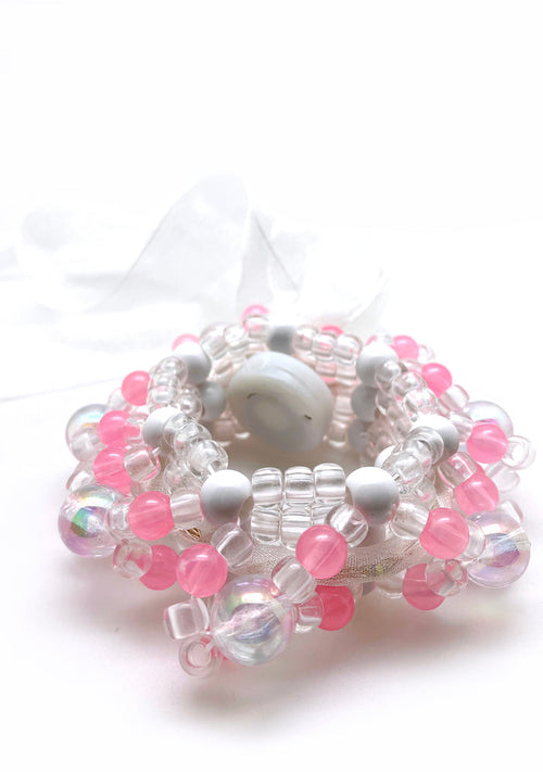 LASR Sweet Melody Light Up Ribbon Rave Kandi Bracelet — product view
