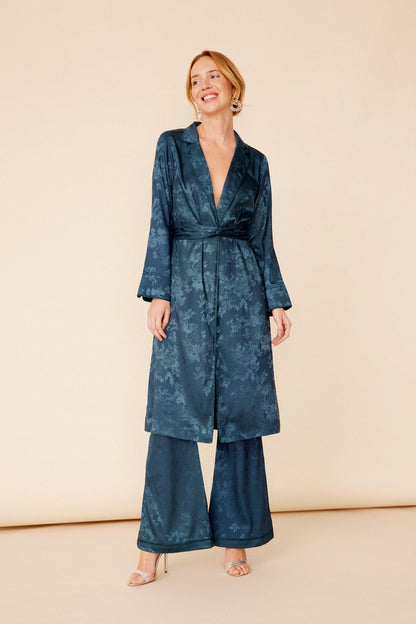 Traje Chaqueta Arissa + Pantalon Kumi Teal · Wisteria ·