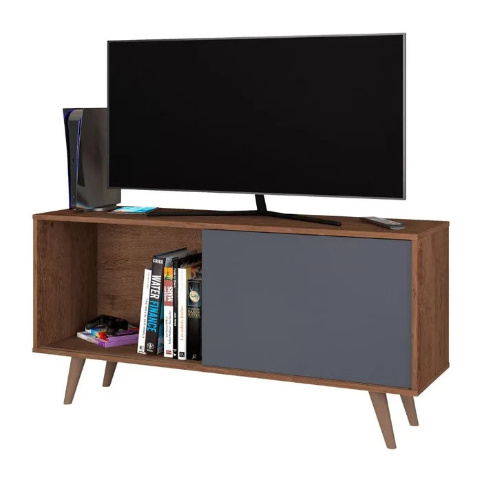 Tv Stand Malaga 5317R-546 Rack  W109*H58Cm Freijo Rust/ Grafite  (No Warranty)