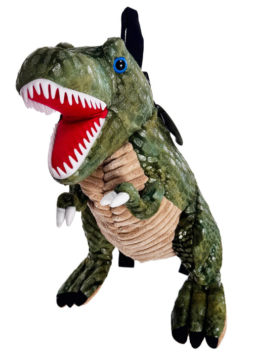 LASR Tyrantusk Dinosaur Plush Backpack — side view