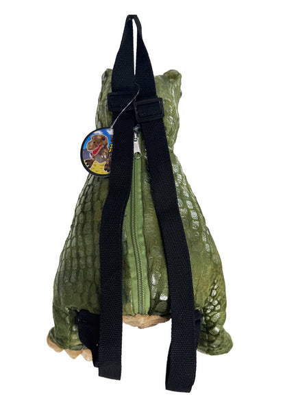 LASR Tyrantusk Dinosaur Plush Backpack — back view