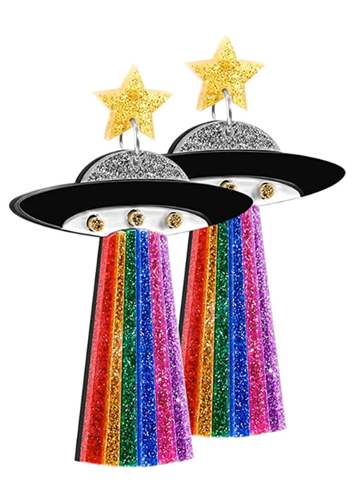 LASR UFO Sighting Resin Earrings — product view