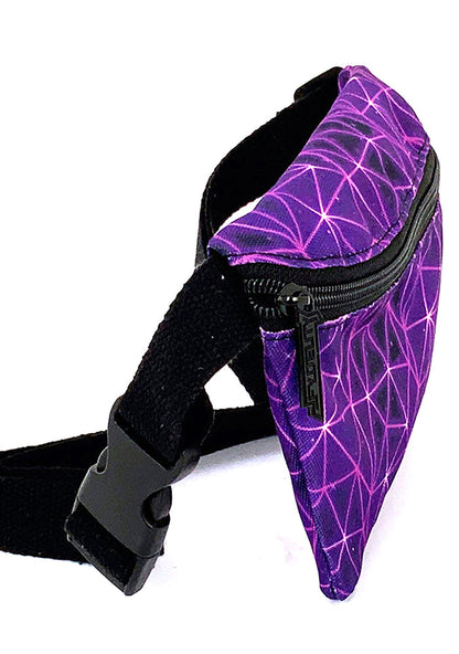 Fydelity Ultra Slim Orion Geometric Fanny Pack — side view