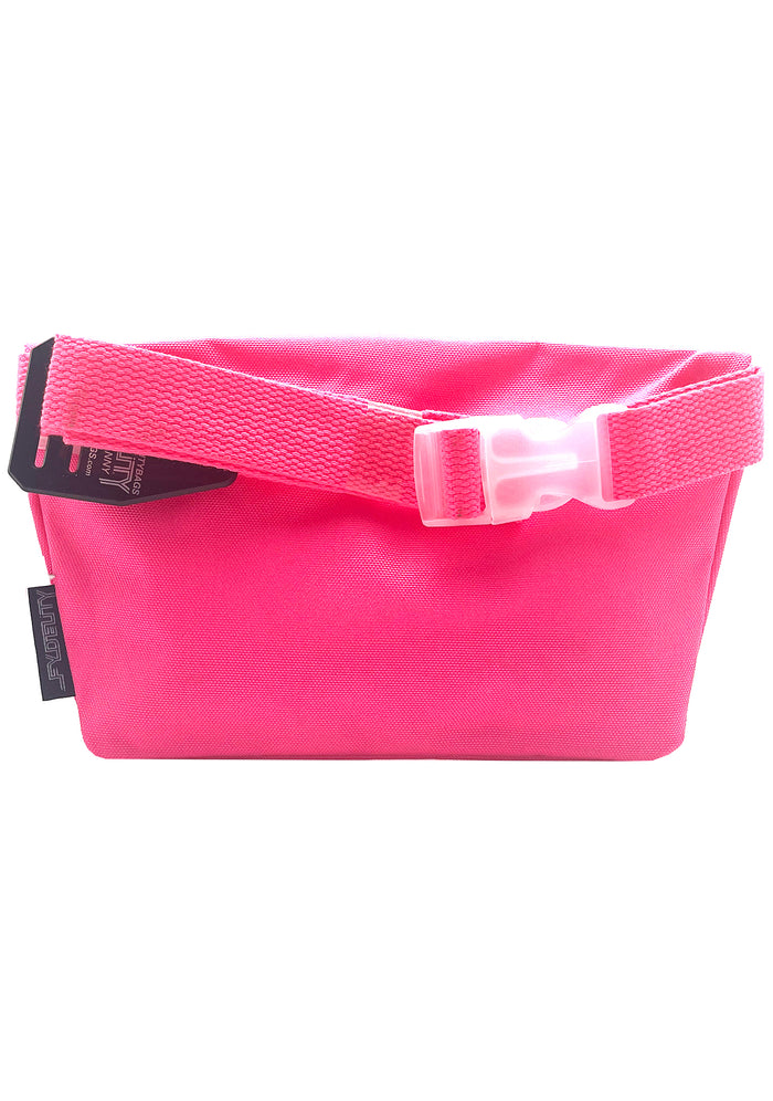 Fydelity Ultra Slim Pink Blast Neon Pink Fanny Pack — back view