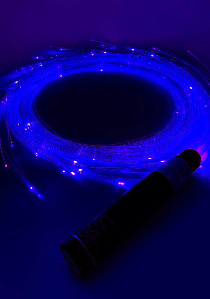 LASR Ultraviolet Fiber Optic Light Up Whip — product view