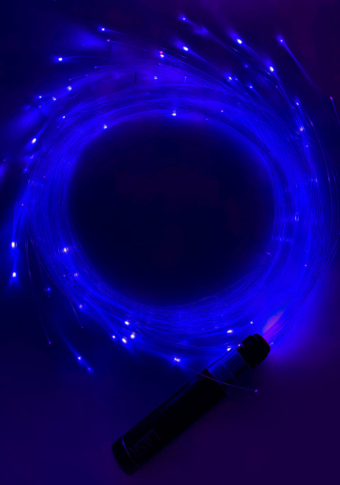 LASR Ultraviolet Fiber Optic Light Up Whip — product view