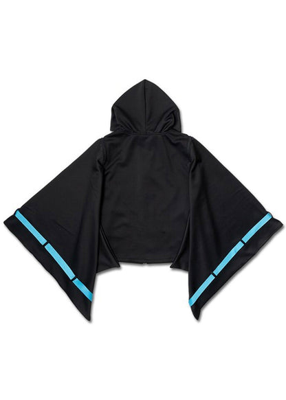 ACDC Rag Uzurai Cyberpunk Tech Kimono Black Blue Jacket — back view