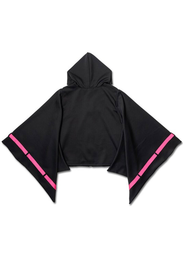 ACDC Rag Uzurai Cyberpunk Tech Kimono Black Pink Jacket — back view