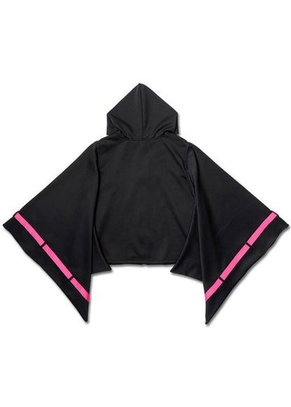 ACDC Rag Uzurai Cyberpunk Tech Kimono Black Pink Jacket — back view