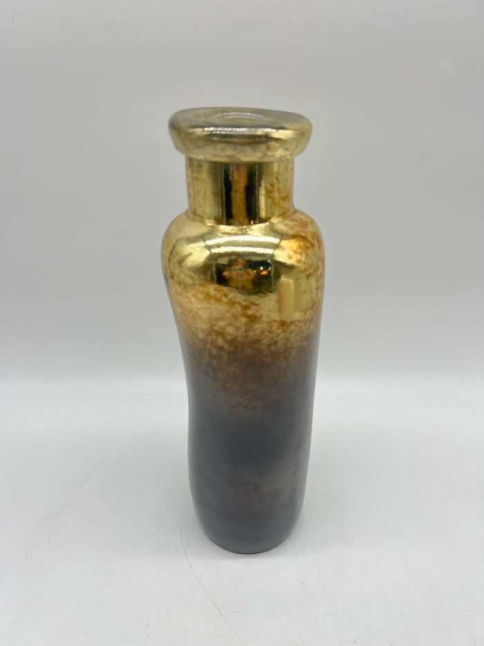 VASE 2 TONE GOLD & GREY