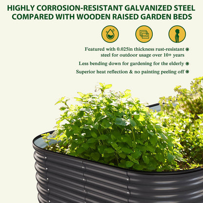 Corrosion-Resistant Galvanized Steel Garden Bed