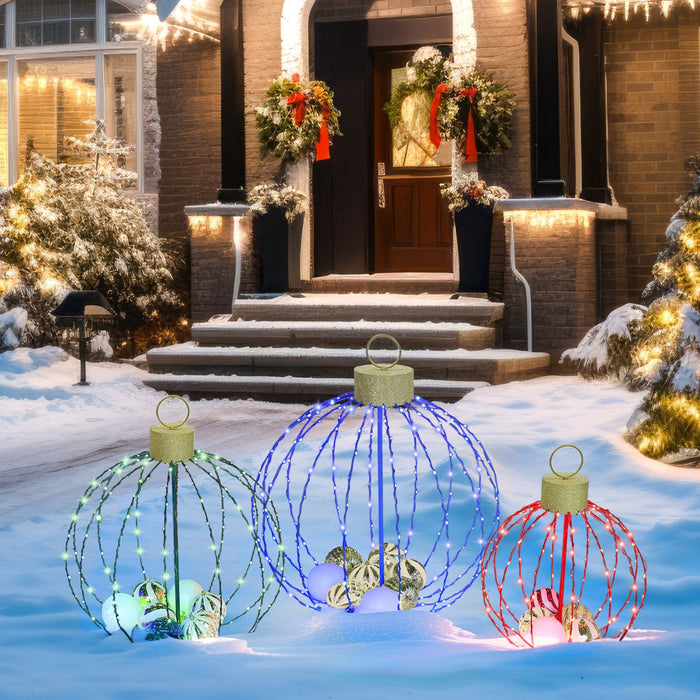 Outdoor Metal Sphere Lights