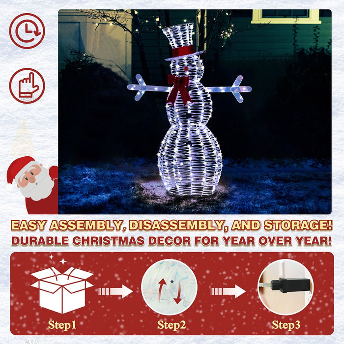 cool white snowman for Christmas decor