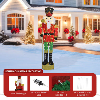 Outdoor Lighted Nutcracker Christmas Decoration