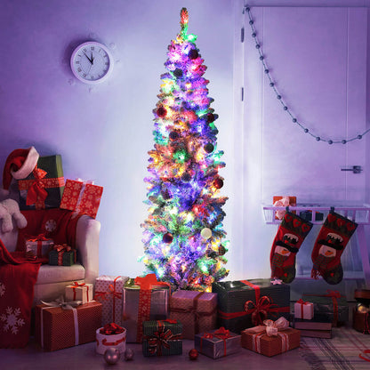 6ft pencil Christmas tree for small space