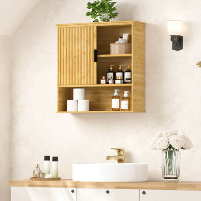 bamboo wall cabinet for bathroom