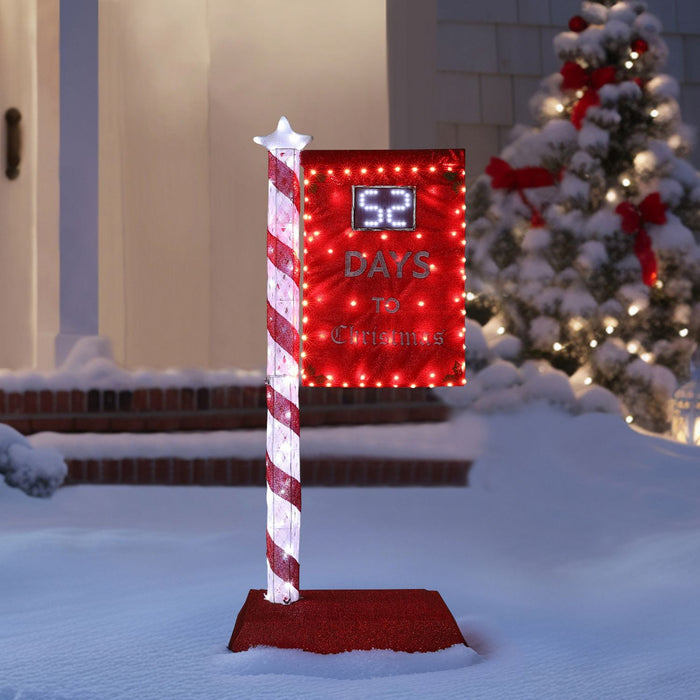 Christmas Countdown Sign Decoration for Outdoor
