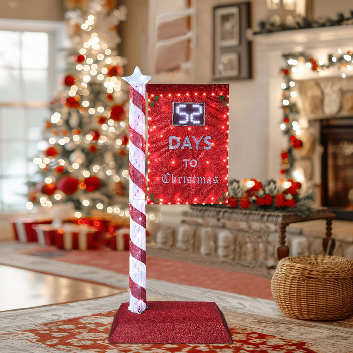 Countdown Sign Christmas decorations indoors