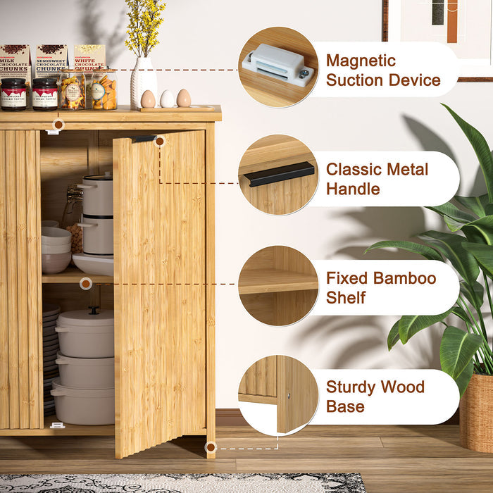 3 door console cabinet