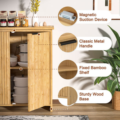 3 door console cabinet