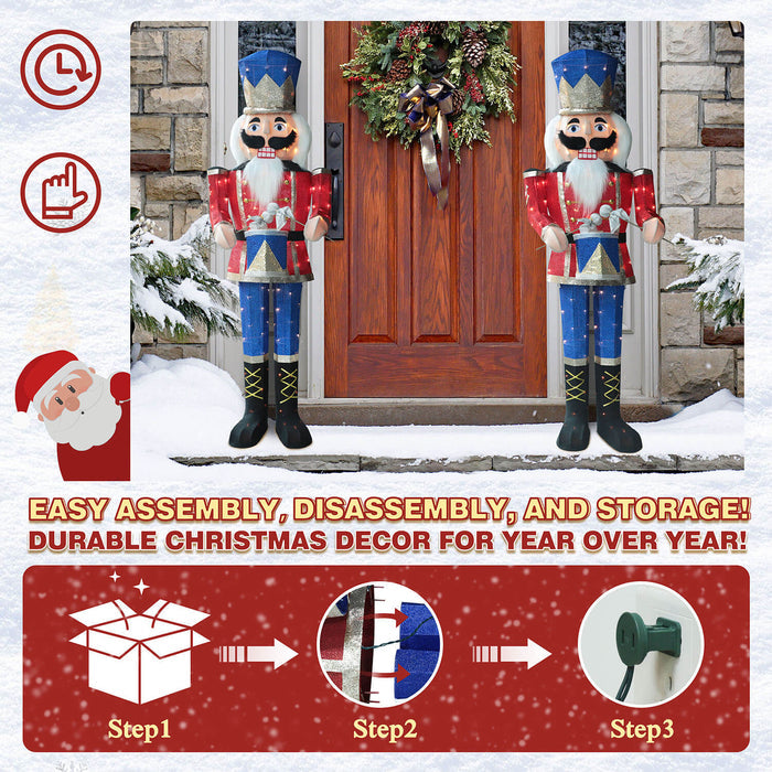 porch nutcracker soldier