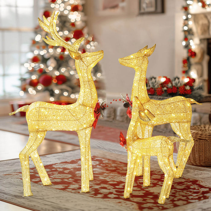 3 piece reindeer set