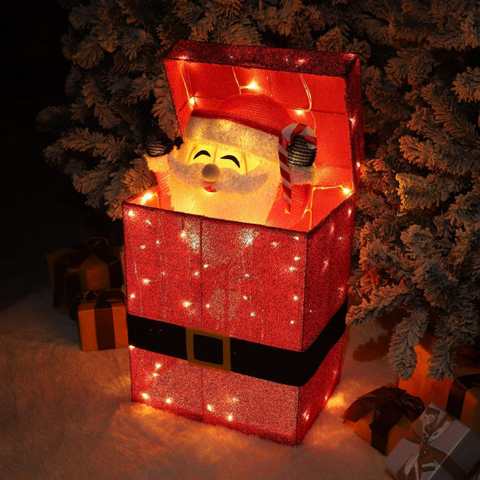 Lighted Christmas Animated Santa Claus