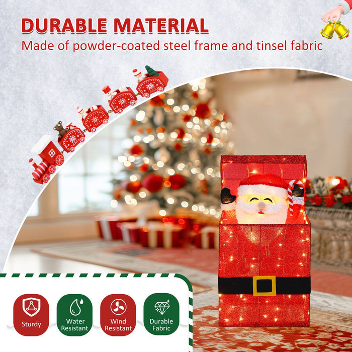 Water-resistant Lighted Santa Claus