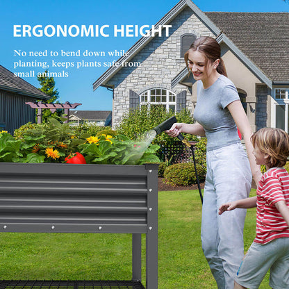raised planter box with legs