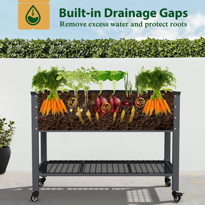 33" Tall Raised Bed with Drainage Holes